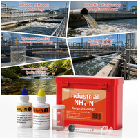 Kit de Prueba de Nitrógeno Amoniacal Industrial JUBWAY 0.5-25mg/L, Prueba Rápida de Calidad del Agua para Monitoreo de Aguas Residuales y Acuicultura