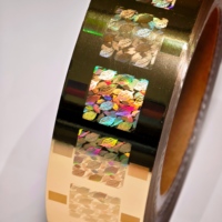 Rouleaux de feuille de gaufrage à chaud 3D pour la sécurité du tabac et des spiritueux, film de transfert à chaud pour boîtes en papier