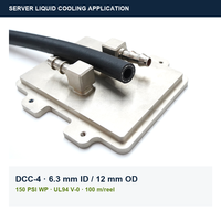 Tuyau de refroidissement liquide pour centre de données YUTE DCC-4 EPDM, diamètre intérieur 1/4 pouce, 150 PSI, UL94 V-0, flexible, pour refroidissement de moules