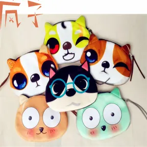 New Coming Purse! Canada 2024 Fashion High Quality Cartoon zipper Style Handicraft small cute animal prints coin purse pouch bags for young girls