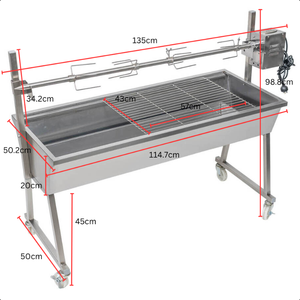 Rôtissoire à poulet en acier inoxydable The <span class=keywords><strong>Master</strong></span> avec moteur de 30 kg - 1200 mm - Product Image 3