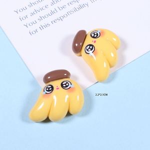 Breloques en résine de dessin animé, fruits banane, pastèque, ananas, pêche, poire, pour la décoration de coques de téléphone - Product Image 6