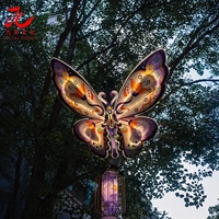 Lanterne en soie chinoise à motif animal ou papillon, nouveautés chinoises, lanternes en soie faites à la main, durables, fournitures pour fêtes de Noël et d'anniversaire
