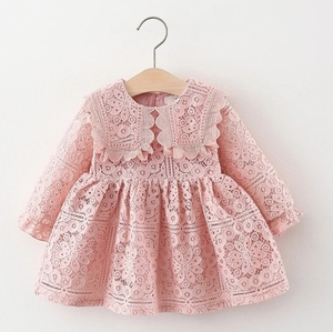 Primavera vestiti da <span class=keywords><strong>neonata</strong></span> per bambina vestito con cuciture a rete per abbigliamento bambina 1 anno compleanno principessa Tutu Dress Dress Dress - Product Image 1