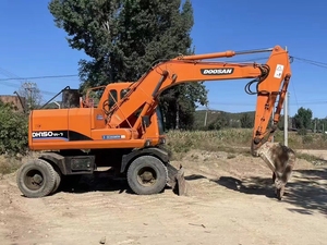 Excavadora de Ruedas Usada Doosan DH150 de 15 Toneladas de Alta Eficiencia con Bomba y Caja de Cambios Probadas e Inspeccionadas - Product Image 6