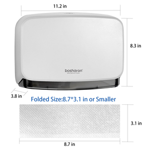 Caja de pañuelos de plástico para inodoro Bosharon, dispensador de papel, organizador personalizado al por mayor Z <span class=keywords><strong>M</strong></span> <span class=keywords><strong>N</strong></span> <span class=keywords><strong>C</strong></span> V, caja de pañuelos manual plegable montada en la pared - Product Image 3