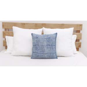 DB MTN luxe Boho taie d'oreiller bleu indigo brodé et imprimé 18x18 taille parfait cadeau de nouvel an - Product Image 2