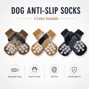 Calcetines de Invierno para Perros Pequeños, Medianos y Grandes, Calcetines Protectores de Patas Cálidos, Botas Antideslizantes para Perros, Protección para Pisos Interiores - Product Image 1