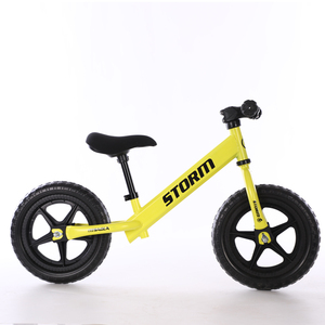 Nouveau vélo d'équilibre en acier de 12 pouces à bas prix avec cadre entièrement amorti, vitesse unique, sans pédales, capacité de charge de 75 kg pour les enfants de 2 à 5 ans - Product Image 6