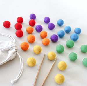 Pompons en <span class=keywords><strong>laine</strong></span> <span class=keywords><strong>pure</strong></span> 10mm, 100% pièces, vente en gros, boules en feutre, couleurs assorties, pour décoration artisanale de noël - Product Image 2