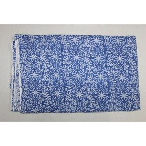 Botanical Hand Block Print 100% Cotton Sustainable Fabric India Boho Clothing Fabric Artisan Made <b>Kaftan</b> - Product Image 1