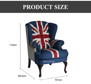 British Style Cafe Living Room Leisure <strong>Chairs</strong> / Antique Furniture <strong>Single</strong> <strong>Arm</strong> Sofa <strong>Chair</strong> - Product Image 3