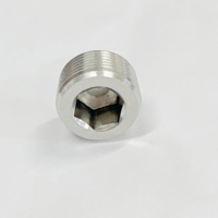 WAKAMASTU 1/2 "NPT Fiche mâle en acier inoxydable Filetage hexagonal interne Bouchon de tuyau Tête fraisée Fiche à douille Kit de raccord de tuyau