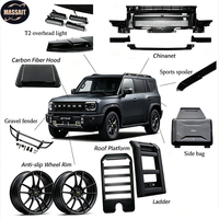Accessoires automobiles 4x4 MASSAIT pour Chery Jetour T2 T1 BYD B5 B8 Ti3 Ti7 Shark 6, SUV tout-terrain, pick-up, modification tout-en-un