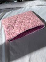 Housse de protection pour ordinateur portable Macbook Pro de 13 pouces, en tissu éponge floral personnalisé, rembourrée en coton