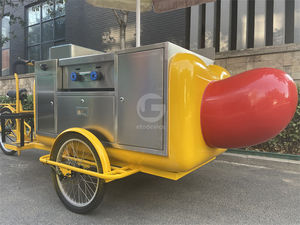 Chariot de hot-dogs mobile pour petites entreprises, idéal pour l'été, nourriture rapide, en-cas - Product Image 3