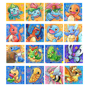 Collection d'accessoires populaires et best-sellers de l'art de la bande dessinée Pokémon, Pikachu Fan Art, aimant de réfrigérateur en acrylique, booster pack, jeu de société - Product Image 2