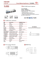 Celdas de Carga de Alta Precisión RJ-6532, Sensor de Celda de Carga con Rango de 5/15/20/30 kg, Sensores de Fuerza
