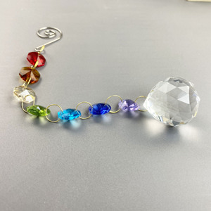 Atrapasueños de Cristal K9, Cuentas Colgantes para Decoración de Jardín, Cadena para Decoración de Árboles - Product Image 1