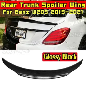 สปอยเลอร์หลังสำหรับรถยนต์ Mercedes Benz C-class W205 C260 C43 C63 AMG 4 ประตู ปี 2015-2021 ชุดแต่งสปอยเลอร์ฝากระโปรงท้ายรถยนต์ อะไหล่แต่ง - Product Image 2