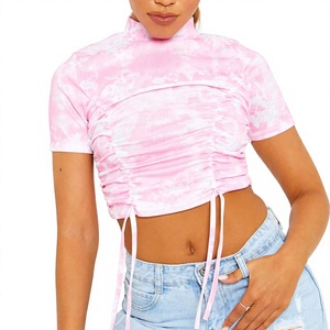 2026 Unique Style Women Crop Tops Cheap Price Women's Breathable Crop Top Simple Solid <b>Colour</b> High Quality Crop Tops For Women - Product Image 1