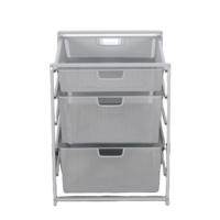 Panier de rangement en treillis métallique OEM Ningbo Junmao, organisateur modulaire et ajustable multi-usages pour placard, buanderie, salon et bureau