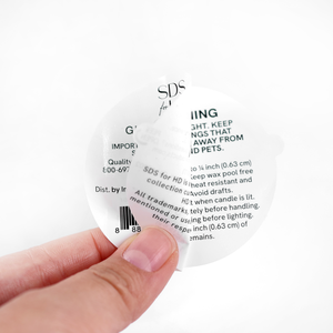 Custom Double Layer <b>Waterproof</b> Round Vinyl Adhesive Label <b>Stickers</b> Double-Sided Double-layer label - Product Image 2