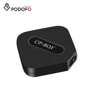 (欧盟股票) Podofo Carplay AI Box有线至无线汽车立体声外部模块无线CarPlay适配器A/C至C电缆即插即用