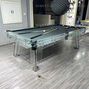 2025 Trong Suốt Ưa Thích Kính Bền Bàn Hồ Bơi 7ft 8ft 9ft Kính Cường Lực Bàn Bida Với Ăn Uống Hàng Đầu Cho Doanh Nghiệp Mua - Product Image 3