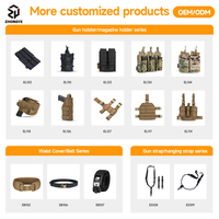 Vente en gros de pochettes tactiques pour chargeurs de fusil de type kangourou à double étage en nylon Cordura 500D pour 5,56 mm