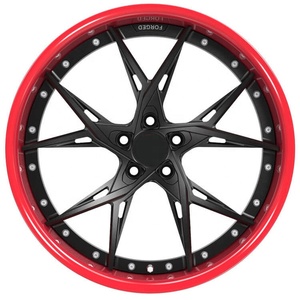 Nuevas Llantas de Aleación de Aluminio Forjado HZR Dobles de 18-24 Pulgadas para BRZ/<span class=keywords><strong>XV</strong></span>/Forester/Outback 2011 - Acabado Rojo, Diseño Multirradio, Universal - Product Image 3