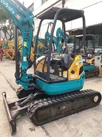 Vente en gros à bas prix de mini-excavatrice d'occasion Kubota U-30 de 3 tonnes avec petit excavateur/cabine ouverte/lame/chenilles en caoutchouc
