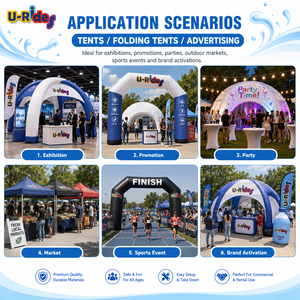 Poupée gonflable personnalisée en PVC de 6 m de haut, motif flèche et vagues, avec impression UV pour la publicité extérieure - Product Image 4