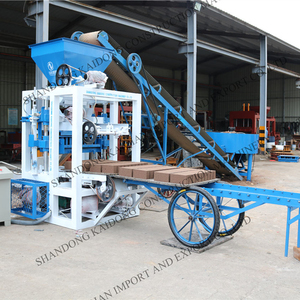 เครื่องทำอิฐ 10,000 ชิ้นต่อวัน รุ่น QT4-24 เครื่องขึ้นรูปบล็อก เครื่องทำอิฐคอนกรีตในแอฟริกาใต้ - Product Image 2