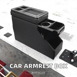 Boîte d'accoudoir universelle pour voiture CHENGHUI, rangée intermédiaire, VW T5/T6, <span class=keywords><strong>Peugeot</strong></span> <span class=keywords><strong>Traveller</strong></span>, Citroën Spacetourer, contreplaqué + cuir PU - Product Image 2