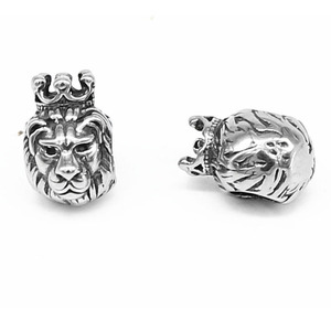 yunnique Stainless Steel Lion Head <b>Spacer</b> Beads For Bracelet Making DIY Jewelry Accessories - Product Image 3