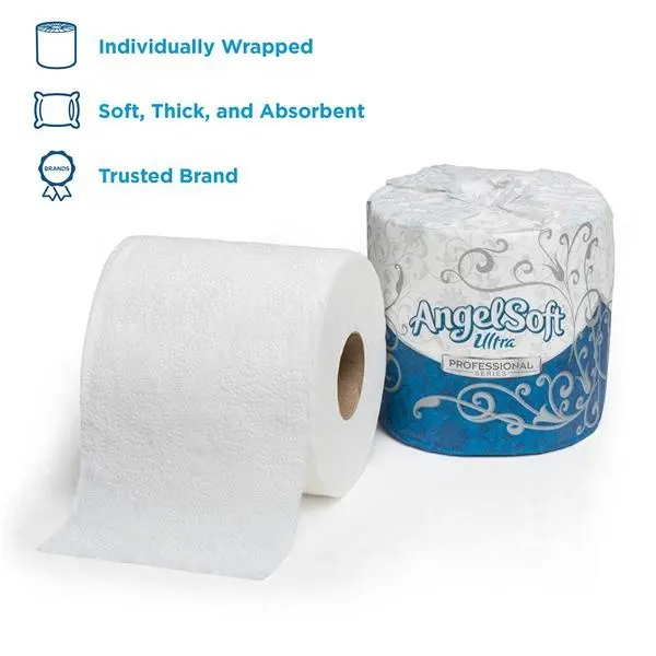 Trinh gỗ bột giấy thiết kế phổ biến 2ply 3ply mẫu miễn phí giá rẻ Giá bán buôn siêu mềm phòng tắm mô giấy vệ sinh