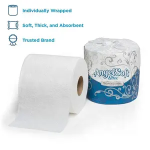 เยื่อไม้บริสุทธิ์การออกแบบยอดนิยม 2ply 3ply ตัวอย่างฟรีราคาถูกขายส่งกระดาษชําระทิชชู่ห้องน้ํานุ่มพิเศษ