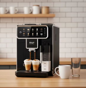 เครื่องชงกาแฟอัตโนมัติ RAF แบบออลอินวัน พร้อมระบบทำฟองนมในตัว สำหรับใช้ในบ้านและสำนักงาน - Product Image 1