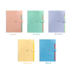 Bán buôn tùy chỉnh sáng tạo Smiley nhựa thư mục tập tin Nhiều màu thư mục giấy - Product Image 2