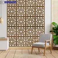 Paravent Mashrabiya Design moderne découpé au laser Écrans métalliques Décoration intérieure Bougie Fenêtre Cloison Clôture et diviseur mural 3D