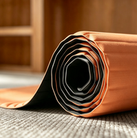 Tapis de yoga en coton YEWAYOGA 8 mm, structure double couche premium, écologique, antidérapant, pour salles de sport de prestige, tapis de yoga personnalisés