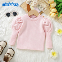 MIMIXIONG Princesse Manches Vêtements Bébé Fille Babysweaters Tricoté Nouveau-Né Vêtements Pour 0-3Y enfant