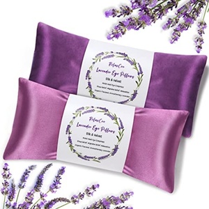 Großhandel Yoga-Augenkissen mit Lavendel und Leinsamen-Füllung, Beheizbares Seidenstoff-Meditations-Reise-Schlafkissen, Lavendel-Augenpad - Product Image 1