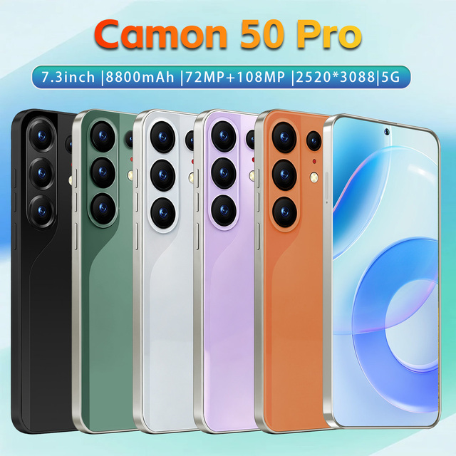 Best Seller Camon 50 Pro Unlocked 5G Mobile Phone Dual SIM+TF Card Slot 16+1TB for Teen Daily Entertainment Online Course Study