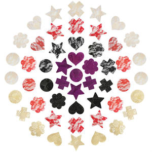 Dentelle adhésive No Show Breast Petal Pasties <span class=keywords><strong>Soutien</strong></span>-<span class=keywords><strong>gorge</strong></span> jetable Petal Tops Nipple Covers - Product Image 1