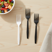 Greenday Factory Direct Sales Wegwerp PLA 100% Biologisch afbreekbare Bestek Composteerbaar Bio-gebaseerd Afbreekbare Vorken voor Fruit