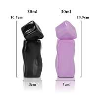 Flacon de parfum rechargeable en verre cylindrique de 30 ml avec bouchon à vis, emballage cosmétique sérigraphié, atomiseur spécial en gros