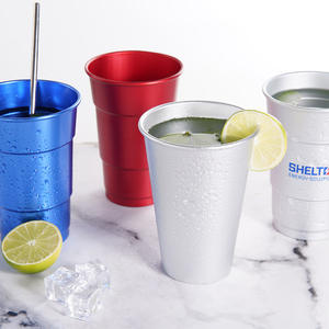 Taza de aluminio Deportes al aire libre Senderismo Camping Bebidas 16oz Taza de vaso de aluminio - Product Image 2