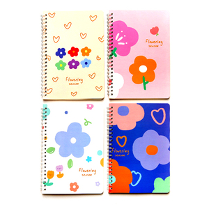 OEM Volver a la escuela A5 Impreso Espiral Encuadernación Hojas <span class=keywords><strong>de</strong></span> Notepads-100 PVC/PP Cubierta a granel Organizadores <span class=keywords><strong>de</strong></span> estudiantes para librería Cadenas Regalo - Product Image 1